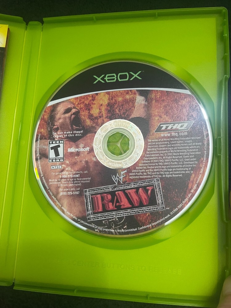 Xbox WWF Raw Game 2002