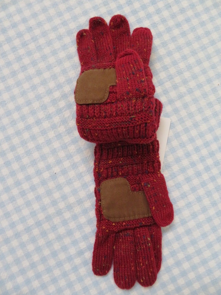 CC EXCLUSIVES SMARTIPS TOUCHSCREEN COMPATIBLE CONFETTI KNITTED GLOVES