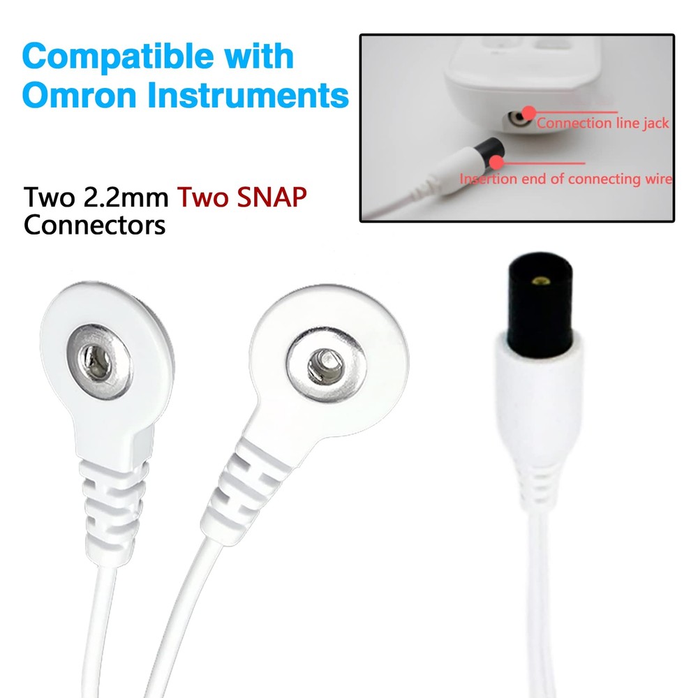 Durable Compatible with Omron TENS Unit Lead Wires,Premium Quality Replacement