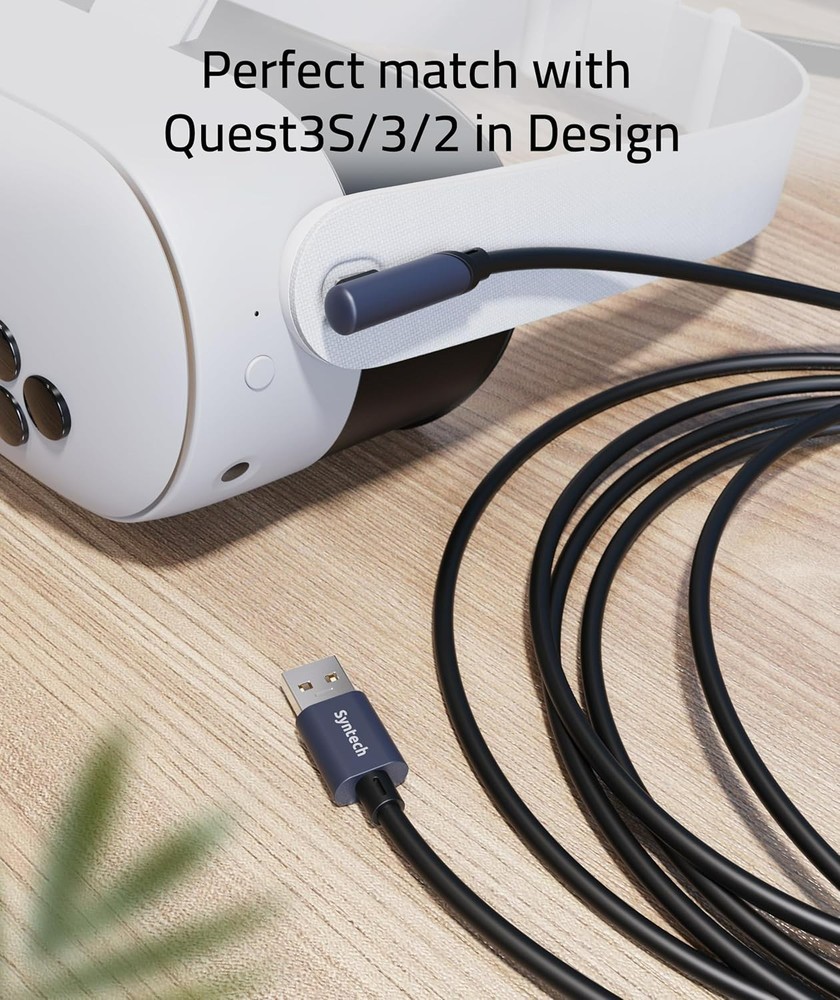 16 FT USB 3.0 VR Link Cable - Ultimate Freedom for Meta Quest Users