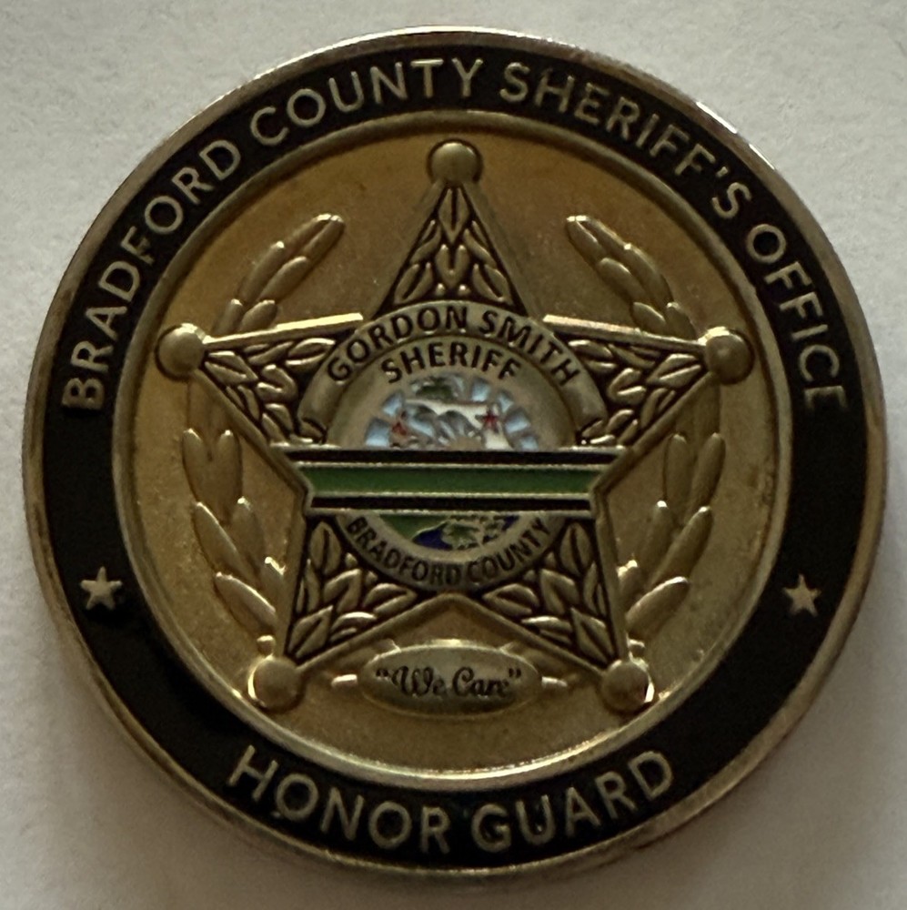 Bradford County Florida Sheriffs Office Honor Guard Challenge Coin