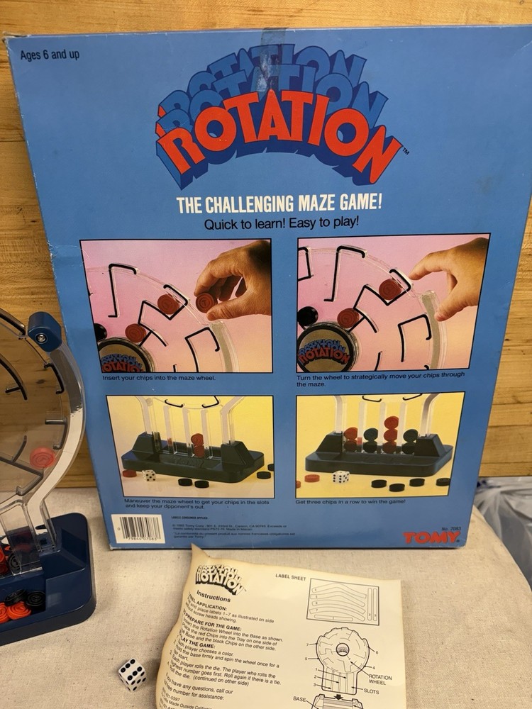 Roatation By Tomy Game 1985