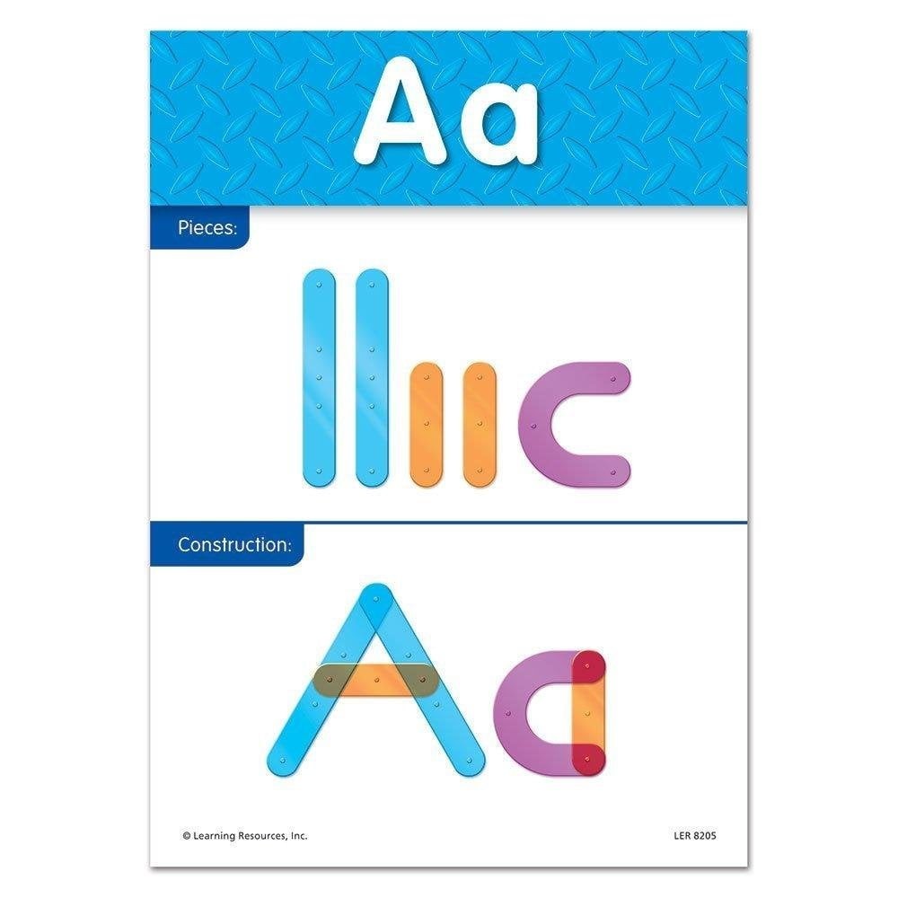 Learning Resources Letter Construction Activity Set, Educational Toys, Ages 3+