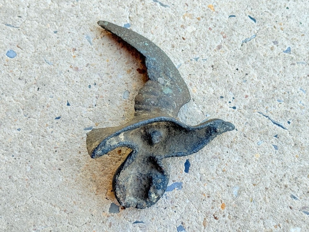 Antique Cast Iron Eagle Topper Early Original