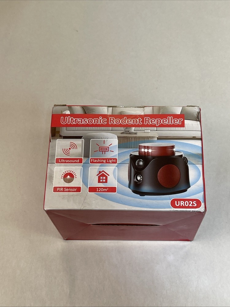 Ultrasonic Mouse Repellent Plug-in with PIR Sensor & LED Strobe Light