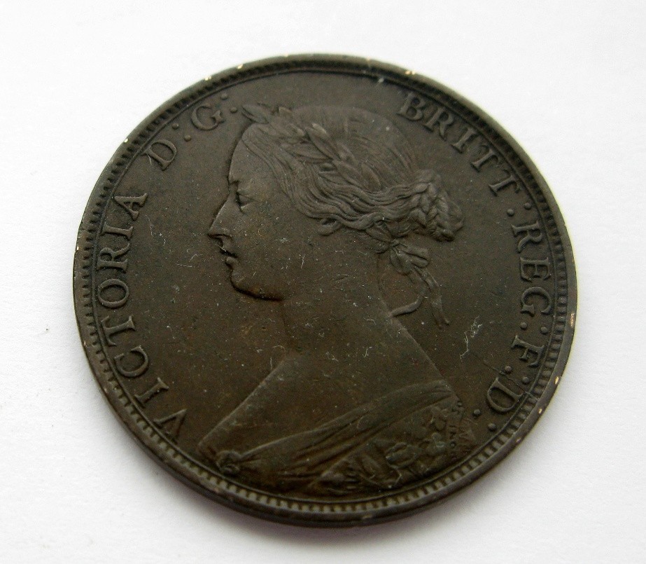 1864 New Brunswick Large One cent - NICE