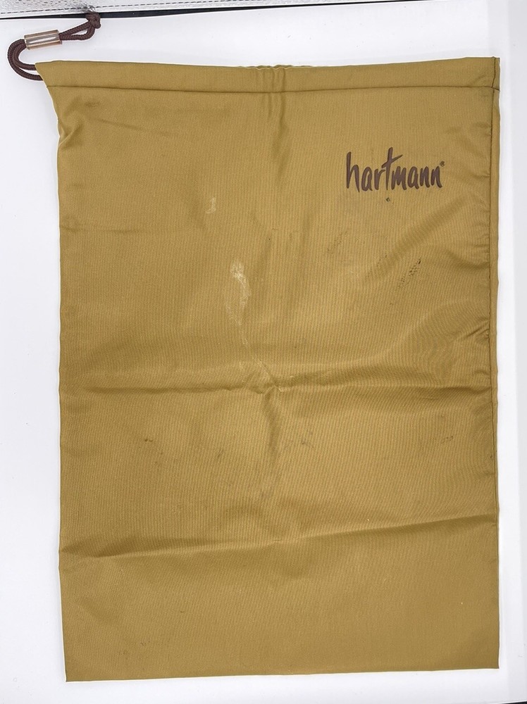 HTF Hartmann DRAWSTRING LAUNDRY SHOE BAG tan 19x13 NICE useful accessory