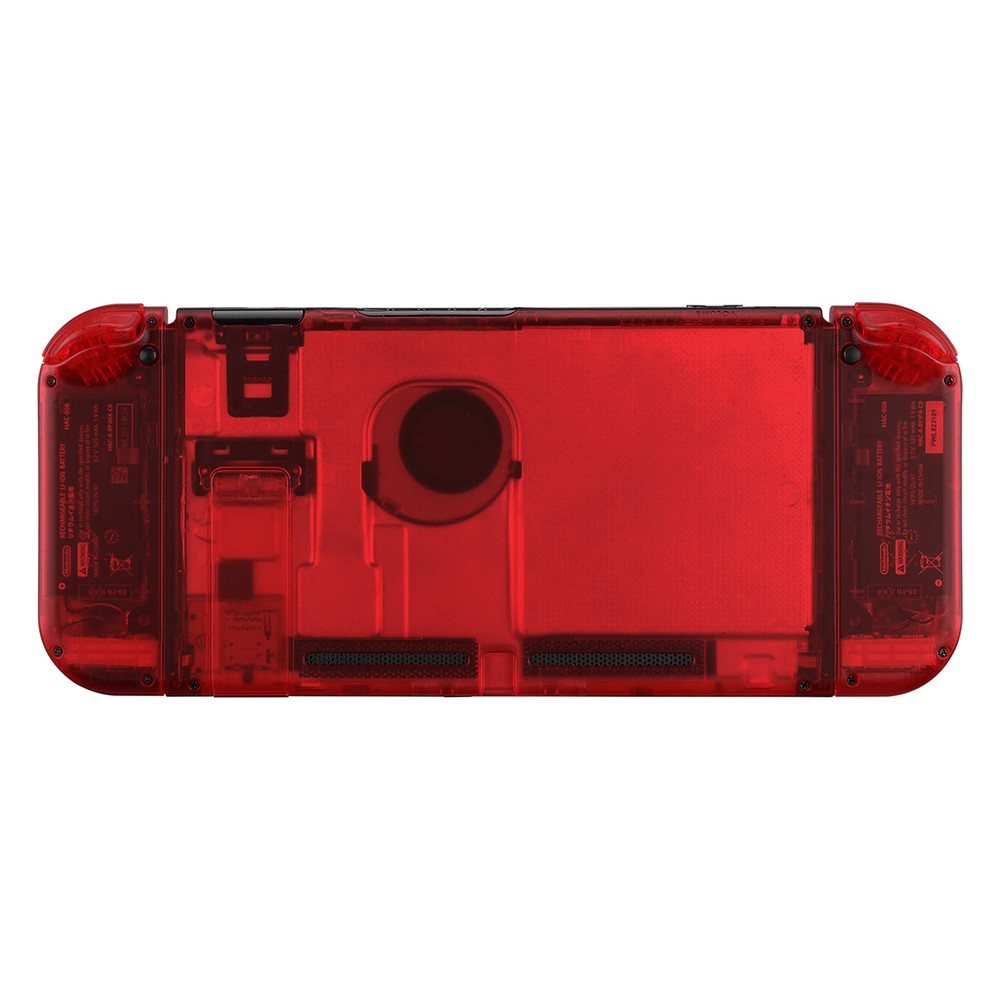 Custom Clear Red Console Back Plate Controller Housing Shell for Nintendo Switch