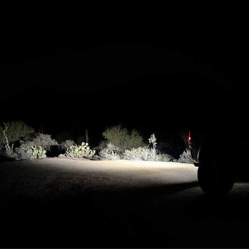 NACHO Quatro Spot 4-inch Offroad LED 120W Fog Lights Pair & Amber/Smoked Covers