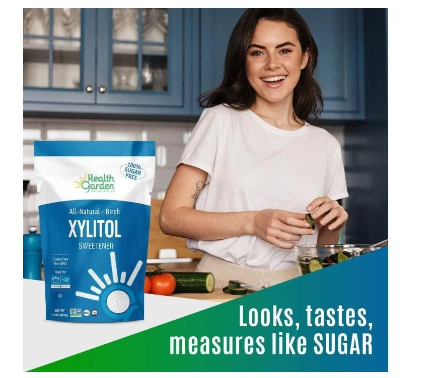 Health Garden Real Birch Xylitol All Natural Sweetener, 1.0 LB.....