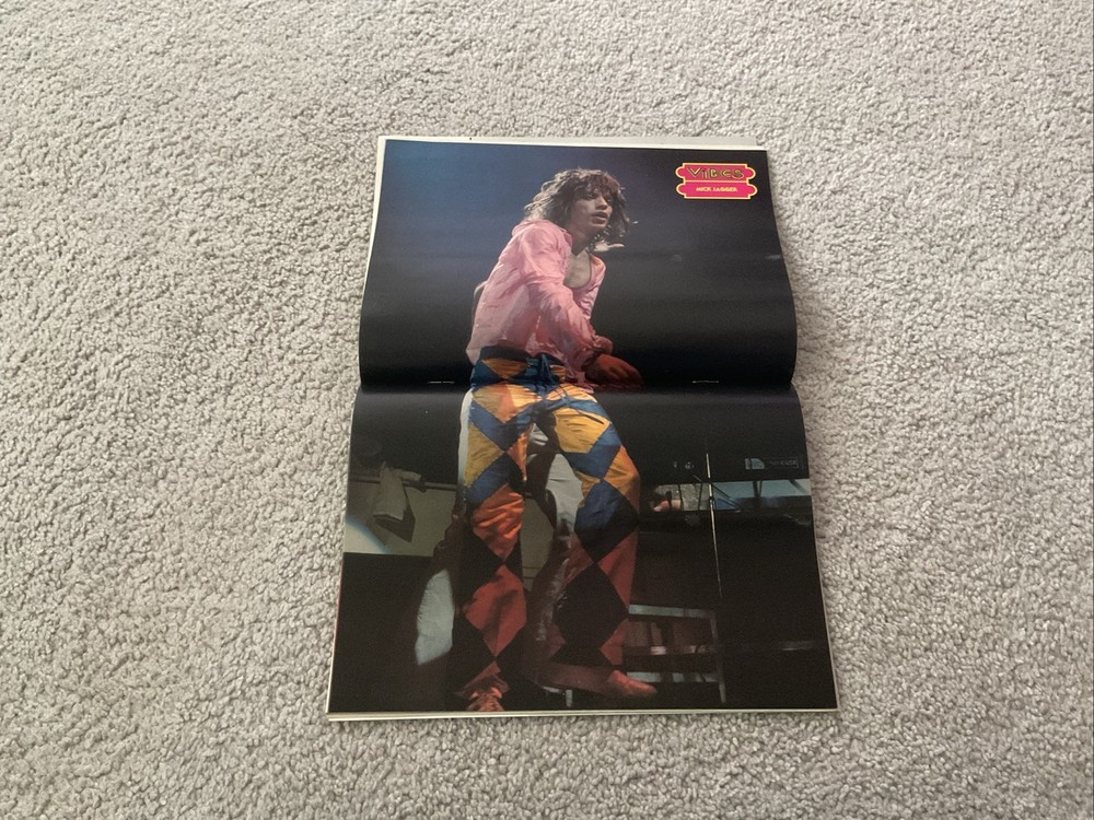 VIBES MAGAZINE 1978 LOT OF 3 KISS POSTER LED ZEPPELIN ROLLING STONES POSTER ROD