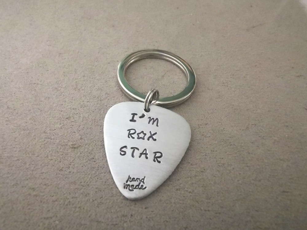 engraved pick keychain