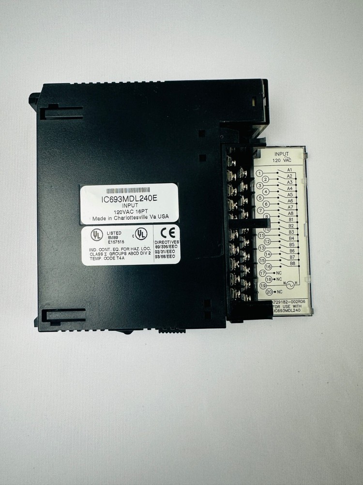 GE Fanuc IC693MDL240E Input Module