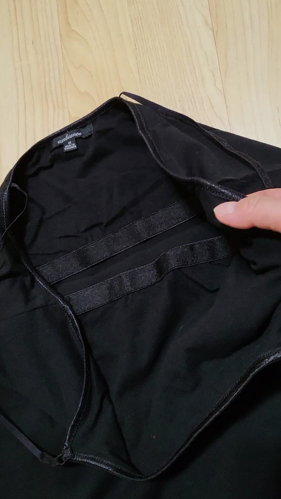 (Ambiance Apparel) Bra-Strap Camisole with Built in Shelf Bra Plain Tank Top