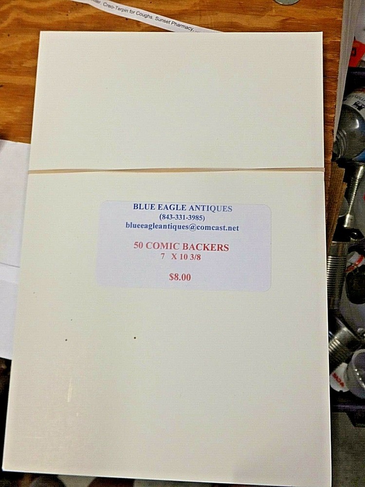 50  Comic Size White board, acid-resistant backers - FREE SAMPLE!