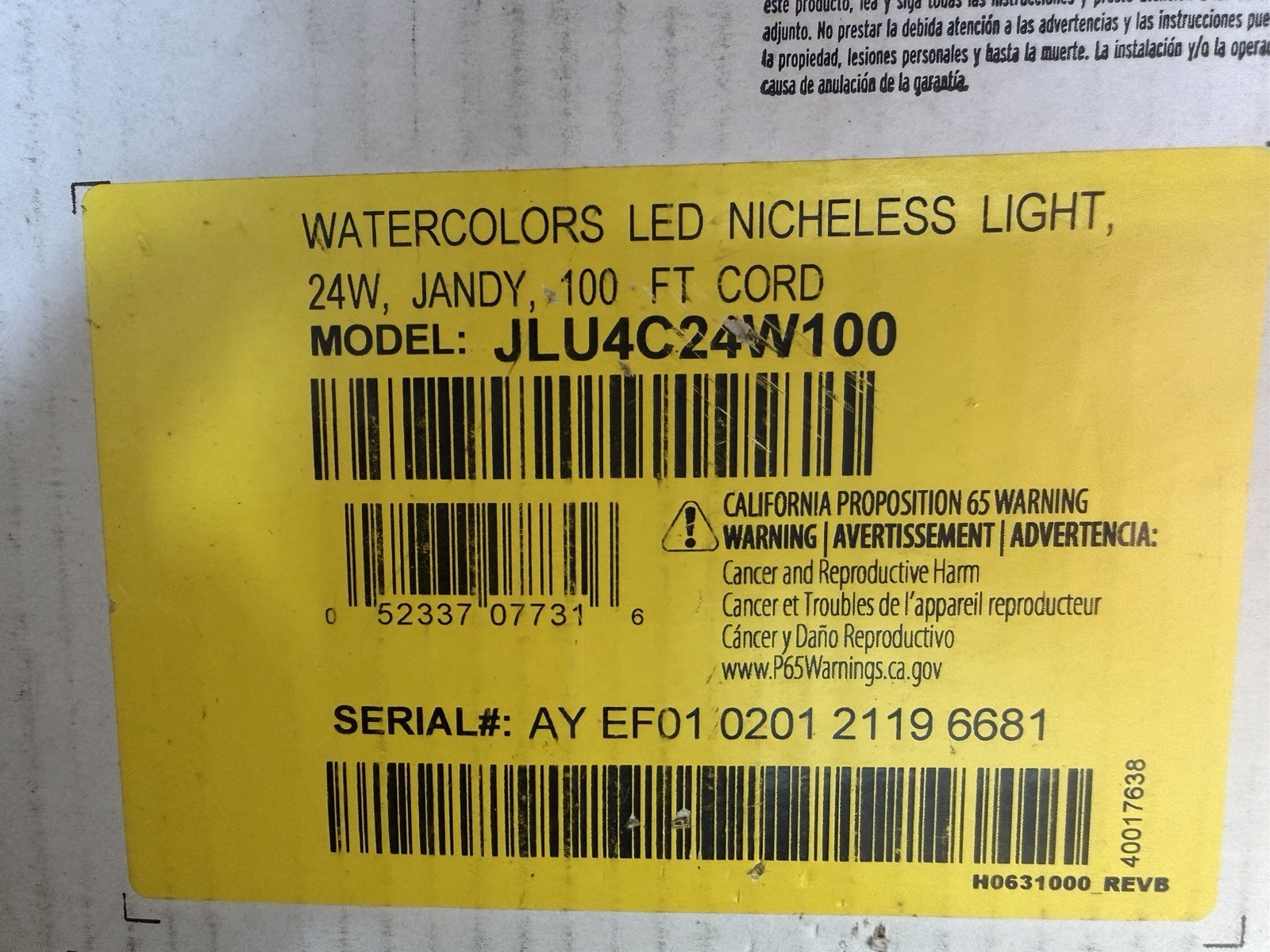Jandy WaterColors JLU4C24W100 LED Lights (Factory Sealed)