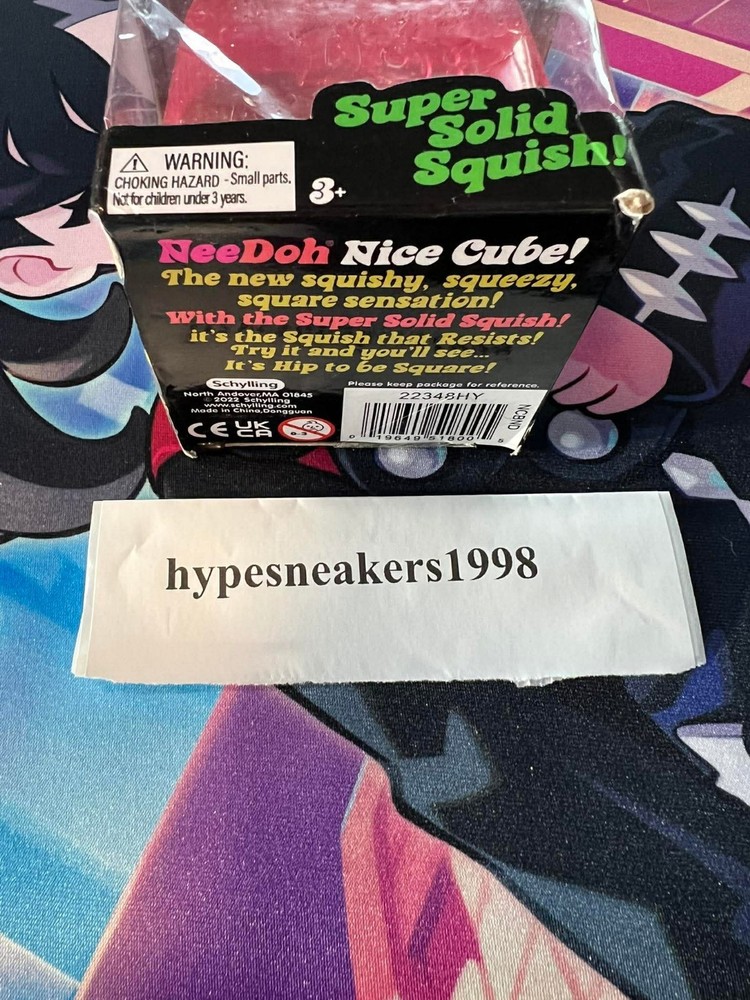 NeeDoh Nice Cube Super Solid Squish Pink (BRAND NEW)