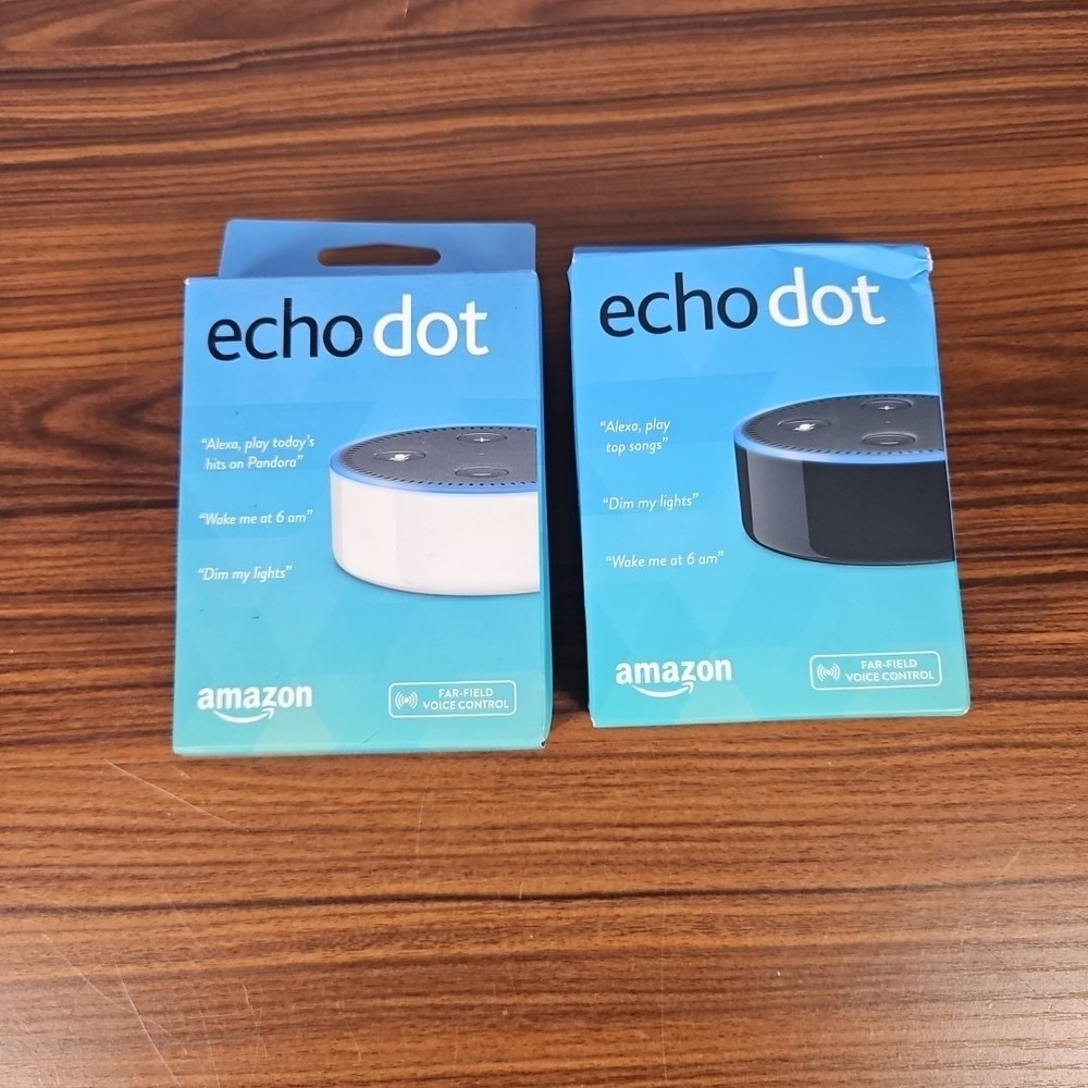 Amazon Echo Dot - 2nd Generation - Smart Speaker - Alexa Enabled  Set of 2