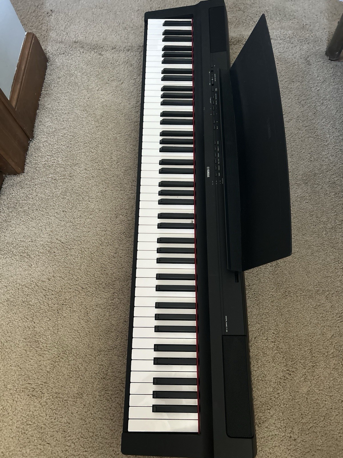 Yamaha P125 Digital Piano 88-Key Black Built-in Speaker Metronome Demo Song