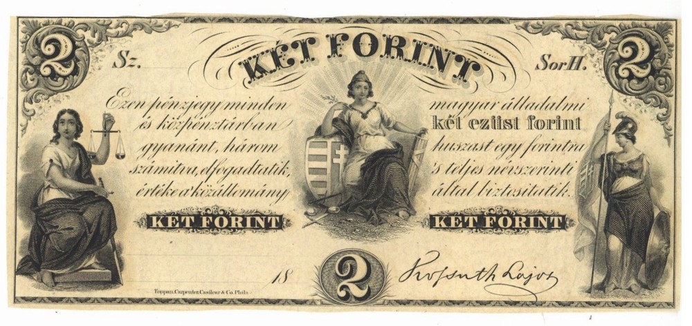 Hungary Ket Forint Obsolete Note 18__