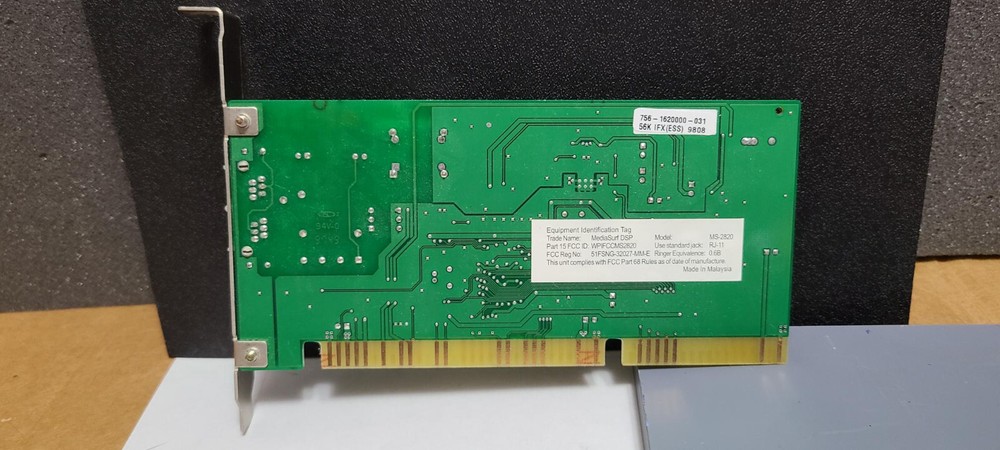 Media Surf internal modem Model MS-2820 56k baud