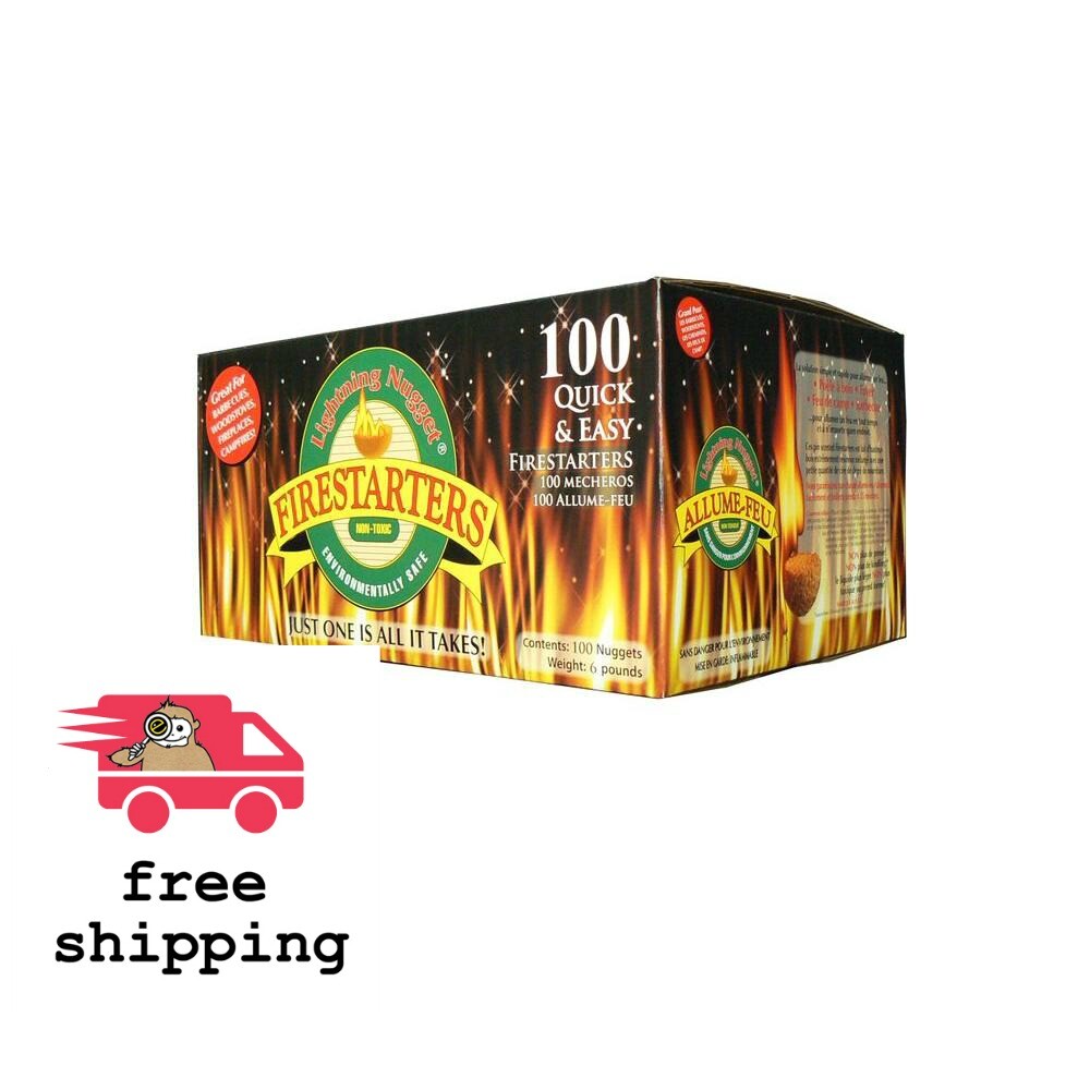 100-Count Firestarter Nuggets Fireplaces Non-toxic