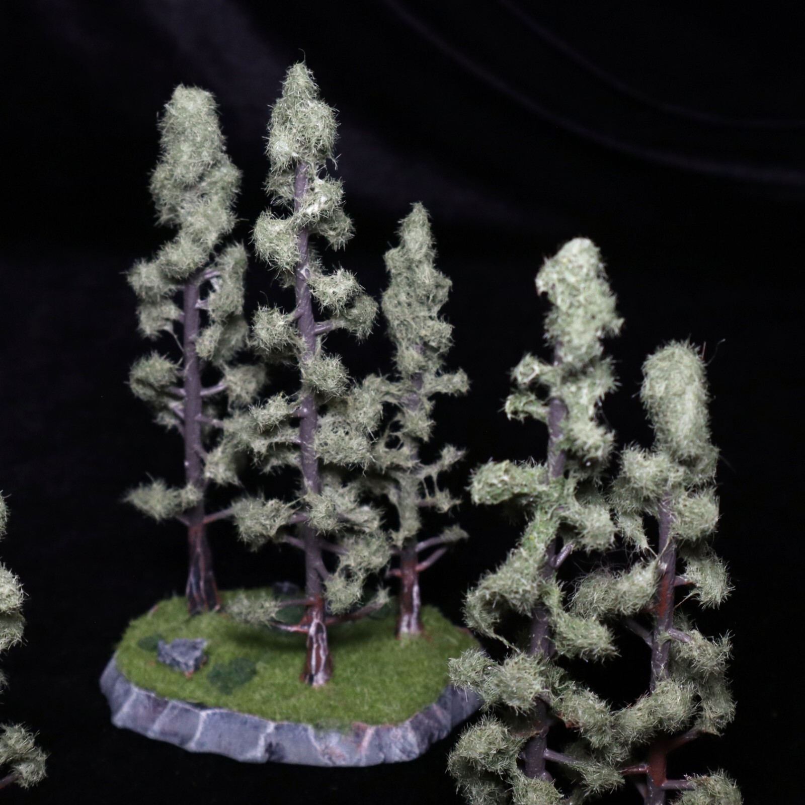 Handmade Pine/Fir Trees Set of 5 RPG Wargaming Terrain