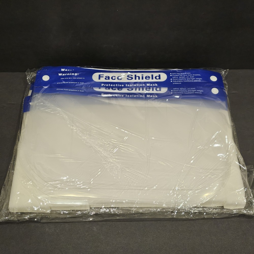 Face Shield 12Pc, Reusable FaceShield Clear Washable, Face Anti-Splash