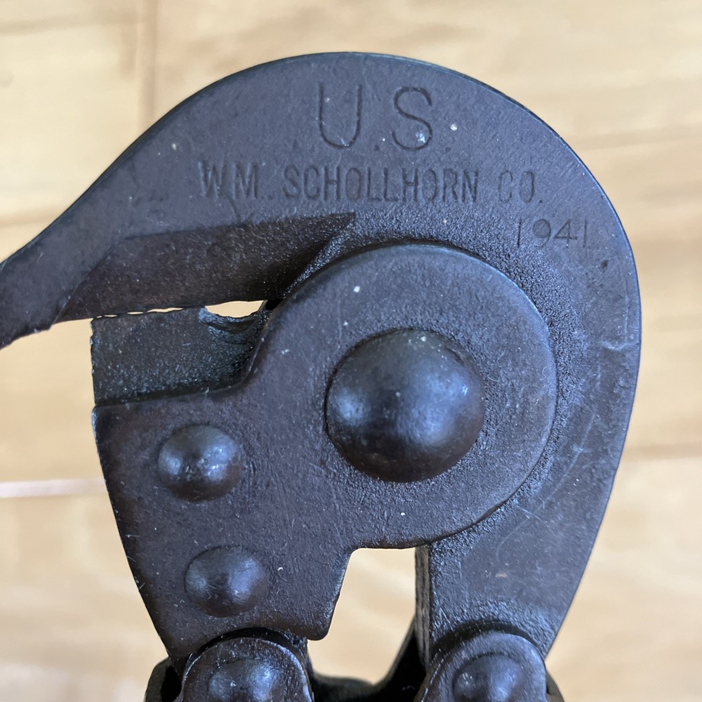Original WWII US Army M1938 Wire Cutter WM SCHOLLHORN - DATED 1941