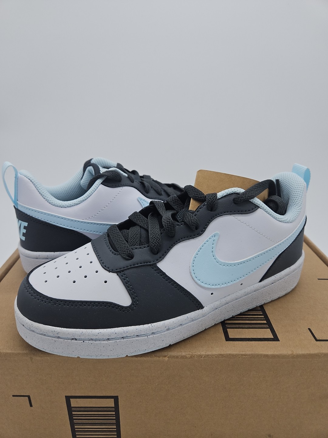 Nike Kids Court Borough Low Black Glacier Blue