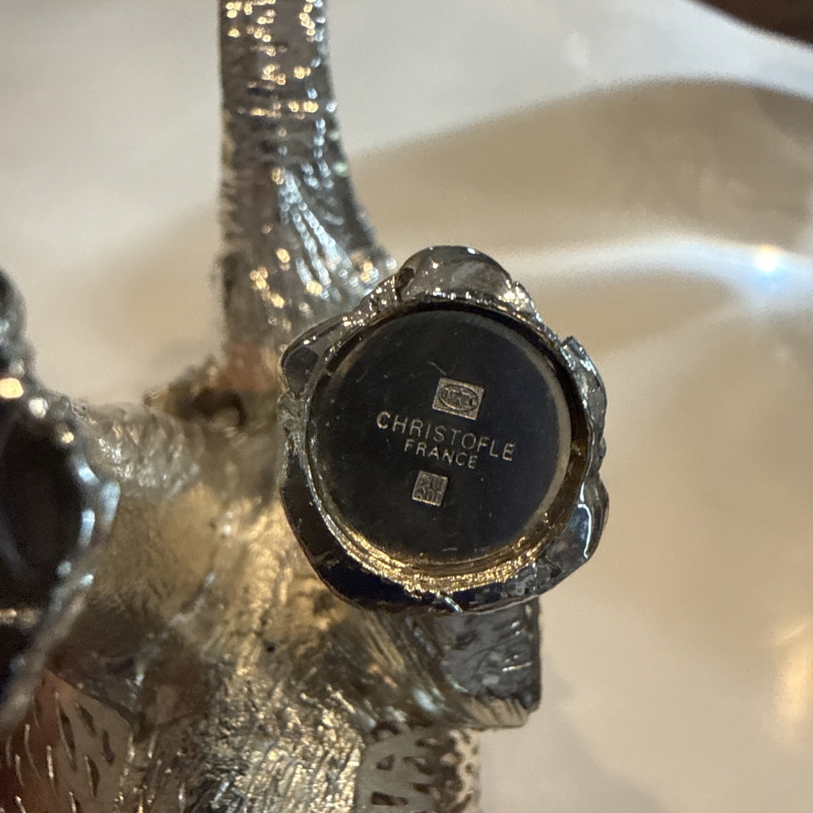 Christofle Lumière d'Argent silver-plated elephant figurine