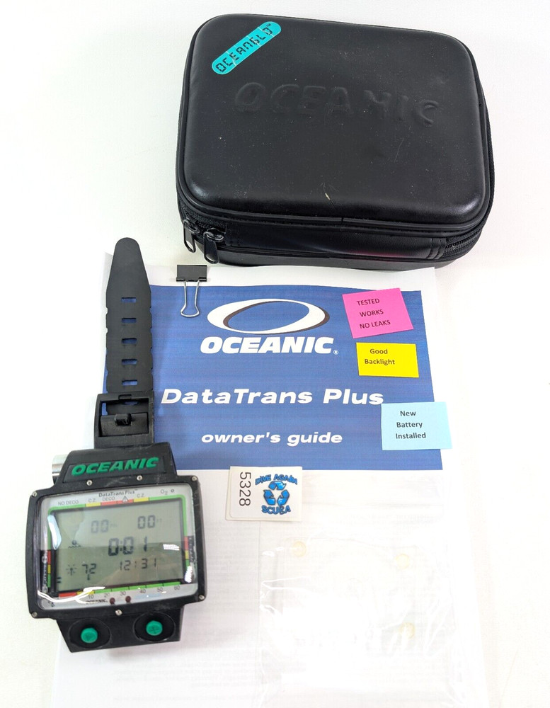 Oceanic DataTrans Plus Nitrox Wireless Wrist Scuba Dive Computer Data Trans