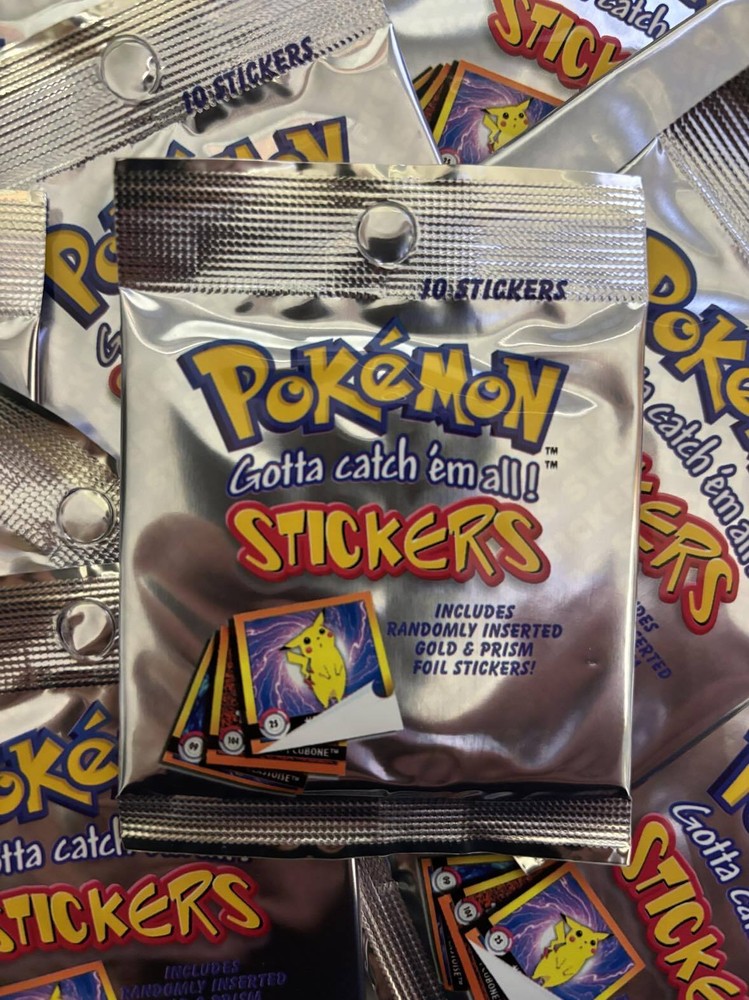 Pokemon Artbox Sticker Original 1999 Einzelsticker / Single Sticker (Holo, Gold)