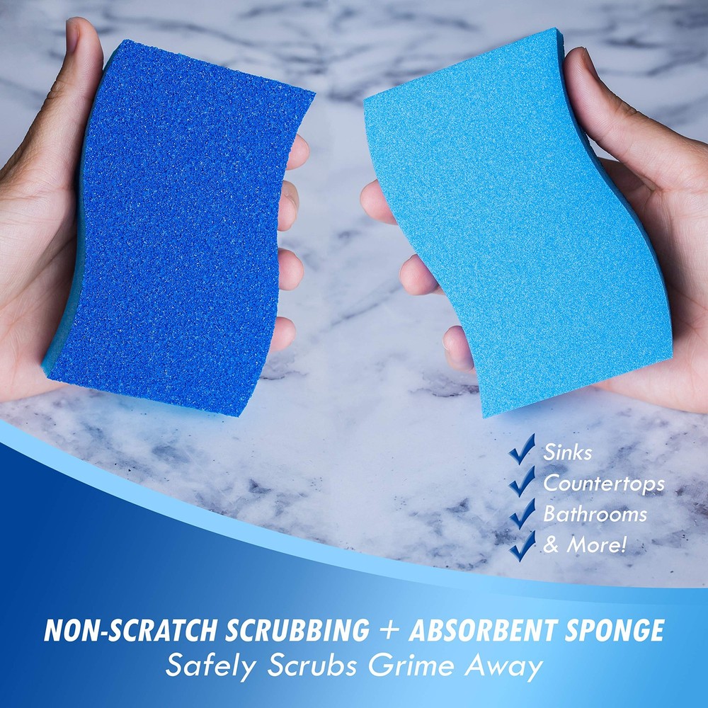 Elitra Essentials Scrubber Sponge, Non-Scratch Hydrophilic Foam Technology - ...