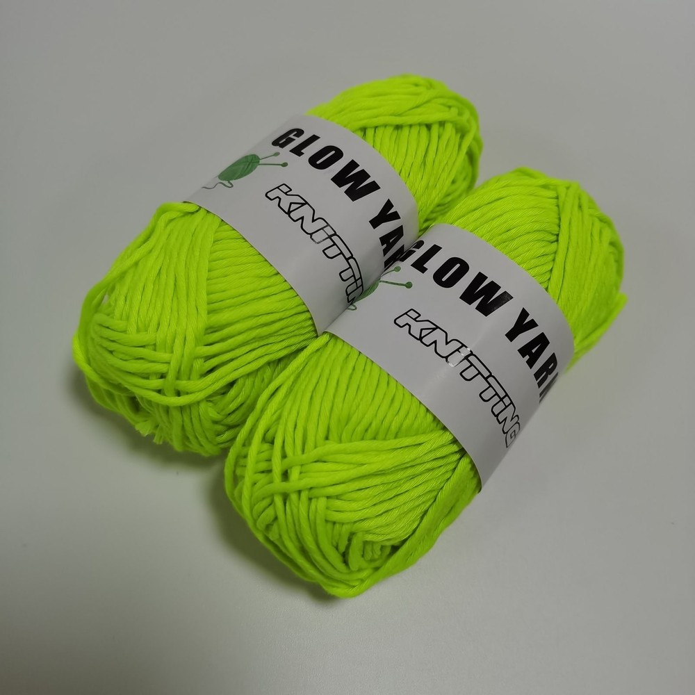 Luminous Polyester Blend Yarn for DIY Projects Hand Knitting Crochet 50g