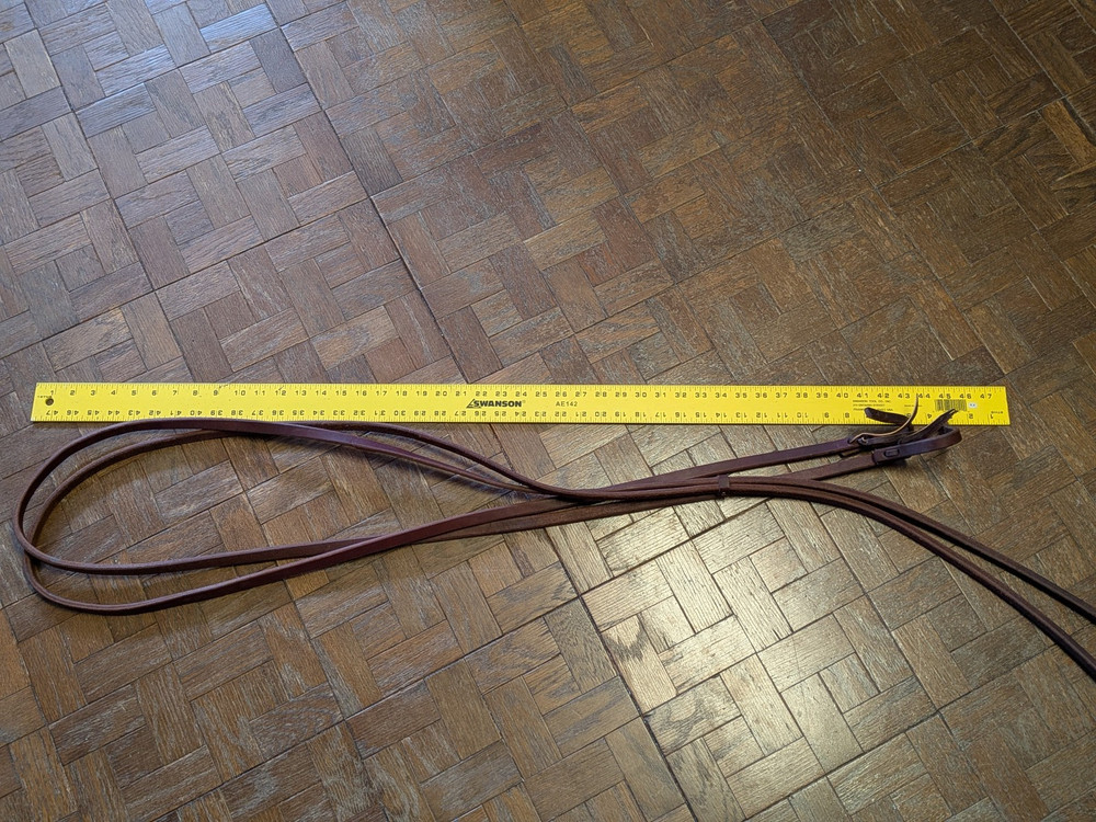 Western Leather Split Reins 1/2” x  8’