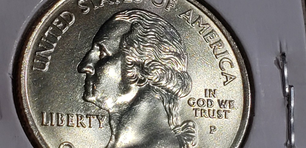 2004 P IOWA quarter Error *strike through Lamination Error* ? MS Uncirculated