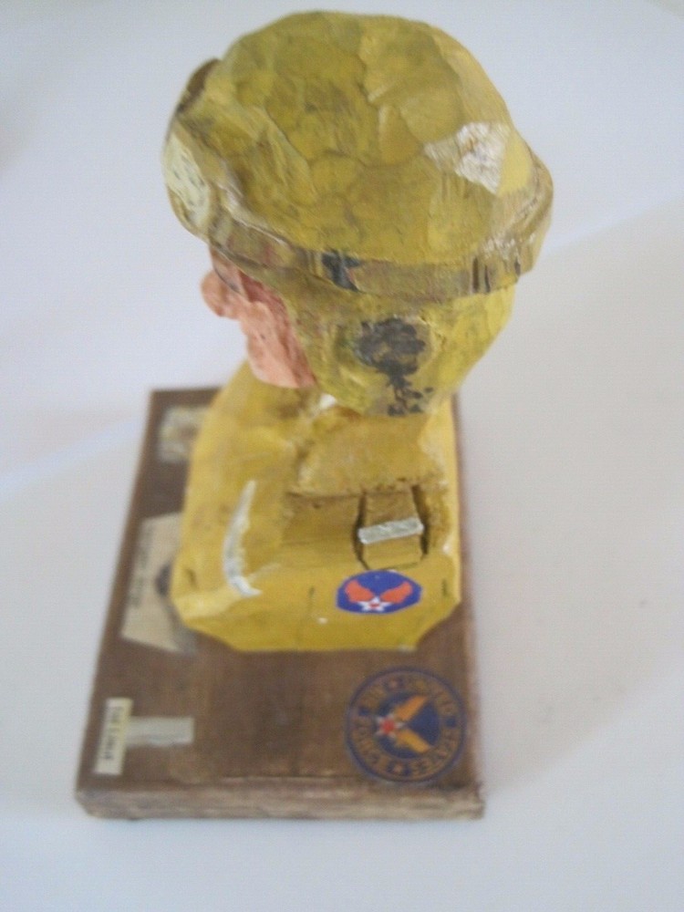 USAF Carved Bust By Russ Schonack