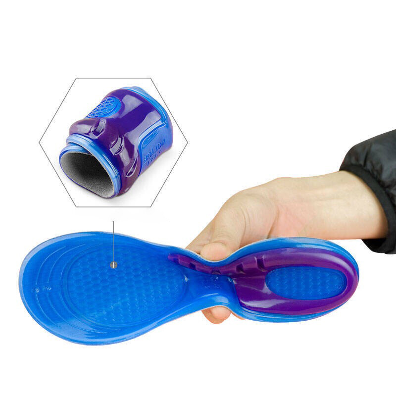 Silicone Gel Insoles Shock Insoles orthopedic Massaging Shoe Inserts Men Women