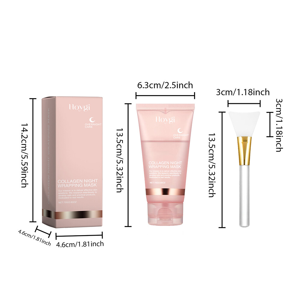 Collagen Night Wrapping Mask Overnight Peel Off Hydrolyzed Collagen Facial Mask