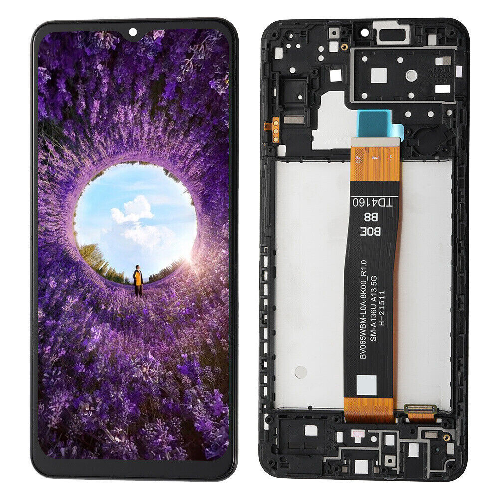 For Samsung Galaxy A13 5G SM-A136U Replacement LCD Touch Screen Digitizer Frame
