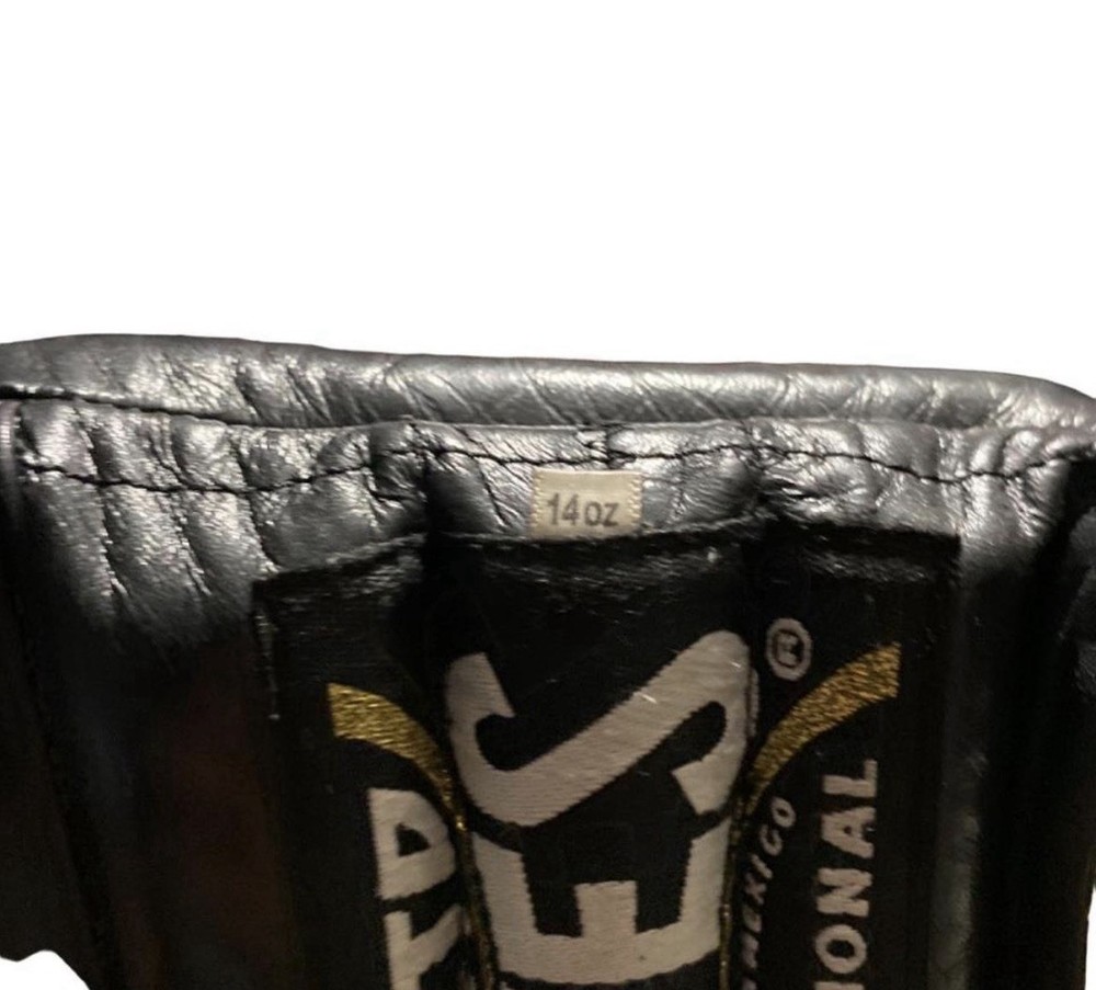 Cleto Reyes Hook and Loop Boxing Gloves 14oz - Black