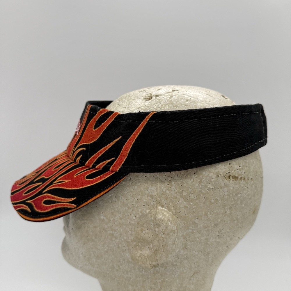 Universal Studios Florida Theme Park Flame Fire Red Yellow Visor Hat