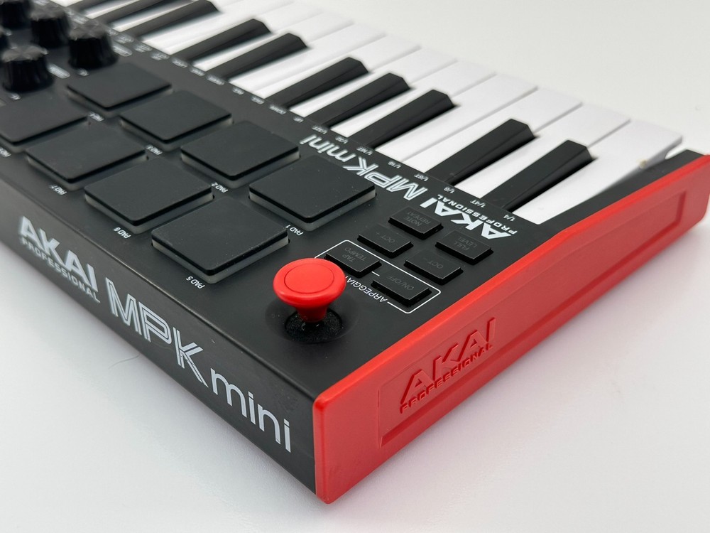 Akai Professional MPK Mini MK3 MIDI Controller Keyboard Red White Black