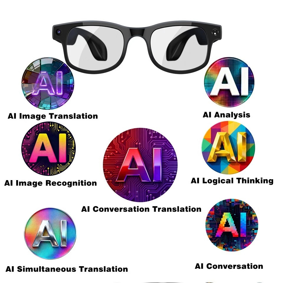 Smart AI Glasses/Translation/Camera/Photo/Video Taking Bluetooth Calling