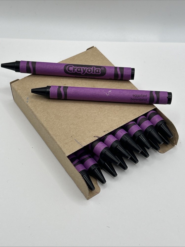 (16) Crayola Crayons (eggplant) BULK