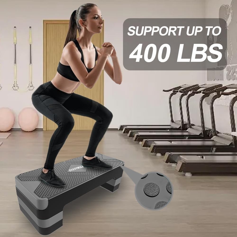 Aerobic Exercise Step, Adjustable Aerobic Stepper for Exercise, Workout Step ...