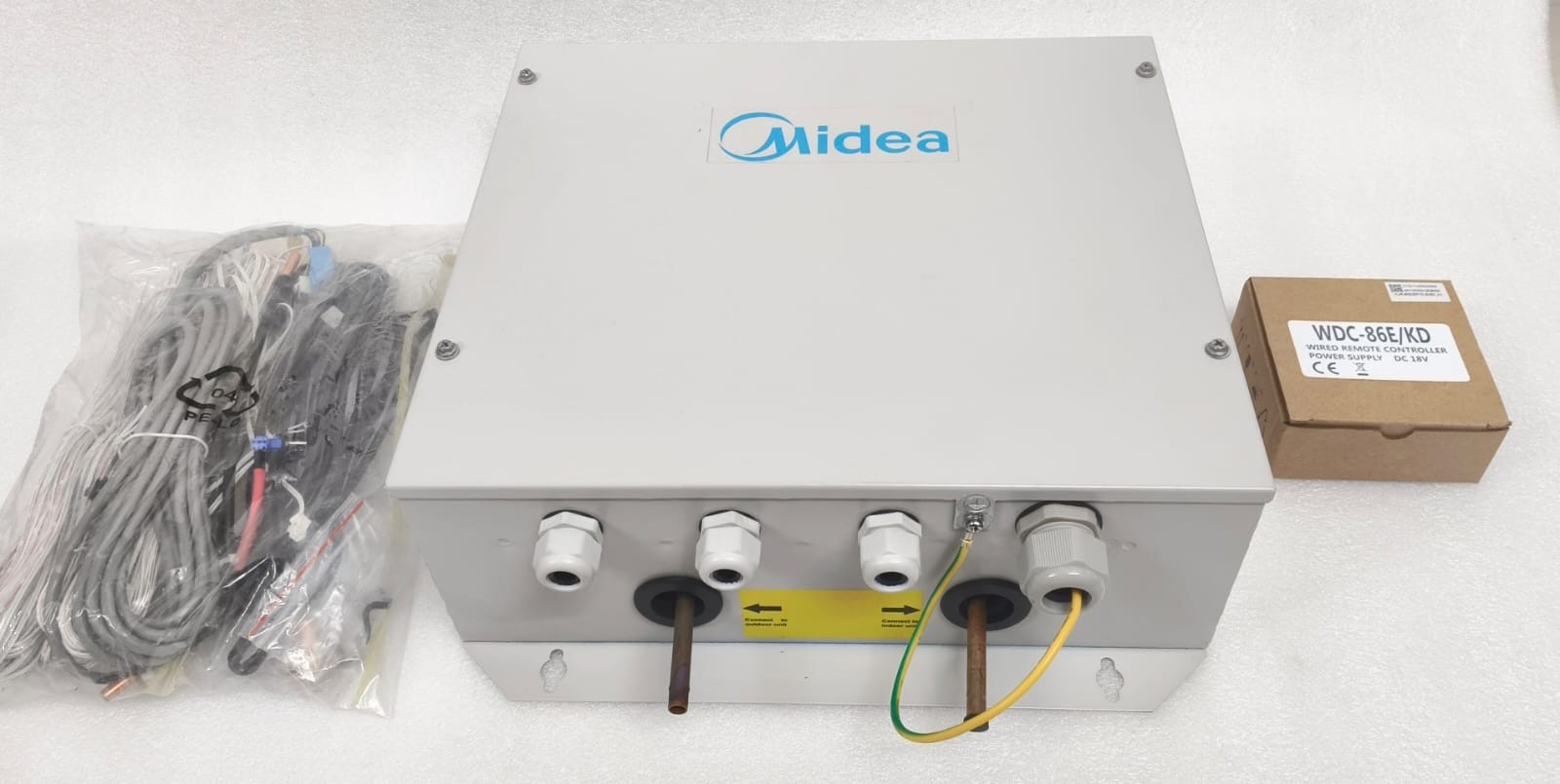 Midea AHUKZ-01D VRF DX AHU Control Box w/ Wired Controller WDC-86EK/D