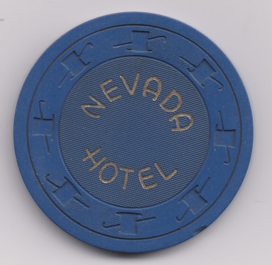 Hotel Nevada Roulette Chip 1950