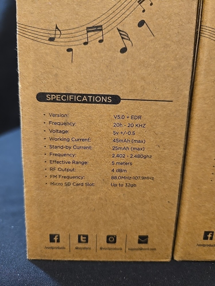 2 (two) Vont Wireless FM Transmitters Black New - lot of 2 transmitters